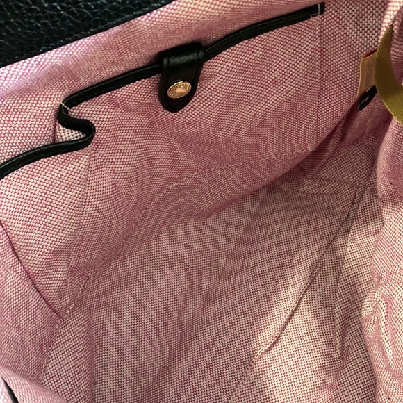 Dooney & Bourke Black Pebble Leather Logo Lock Handbag. - Picture 15 of 16